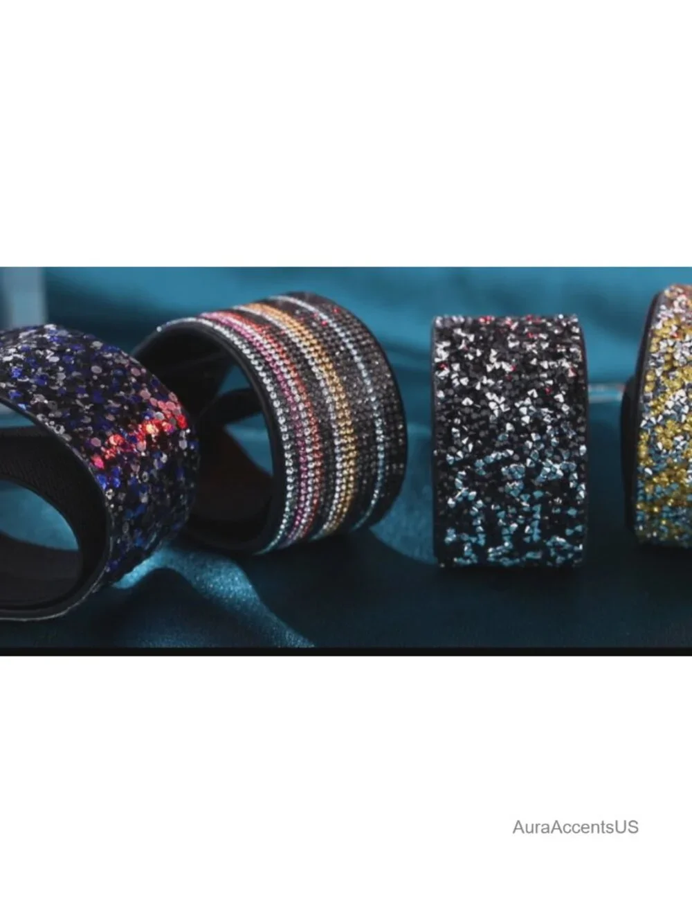 Rhinestone Dress Belt Elastic Waist Wedding Sash Faux Leather